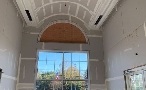 Drywall Project at Local Funeral Center