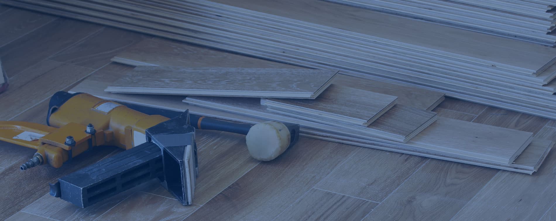picture of hardwood floors being installed