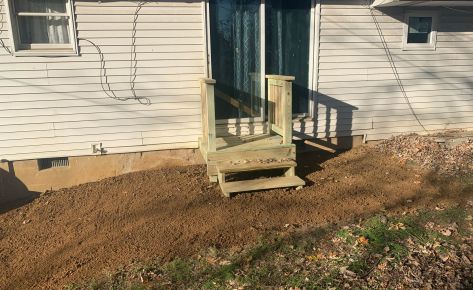 Hardscape Wooden Backdoor